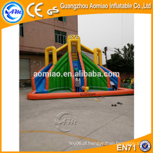 Corrediça inflável ao ar livre da associação, corrediça de água inflável gigante para o adulto, corrediça inflável do PVC